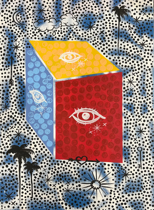 3 eye Die Blue