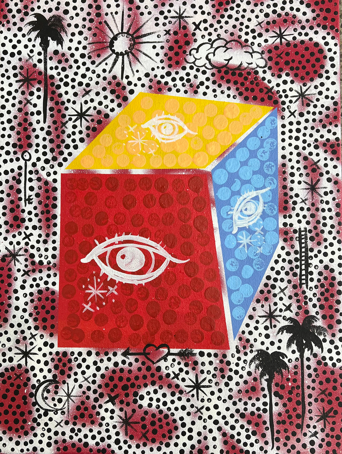 3 Eye Die Red