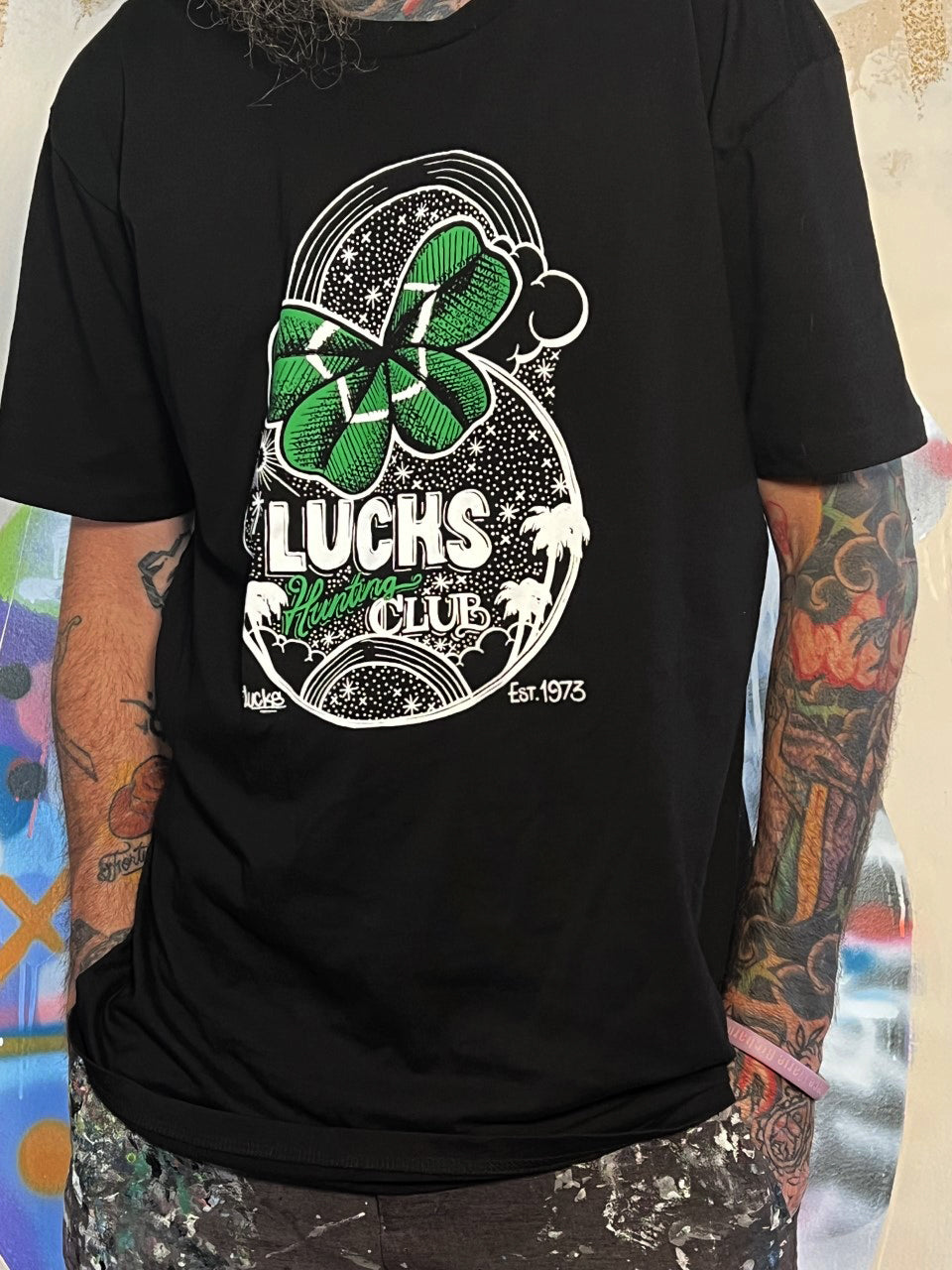 Lucks Hunting Club T-shirts BLACK